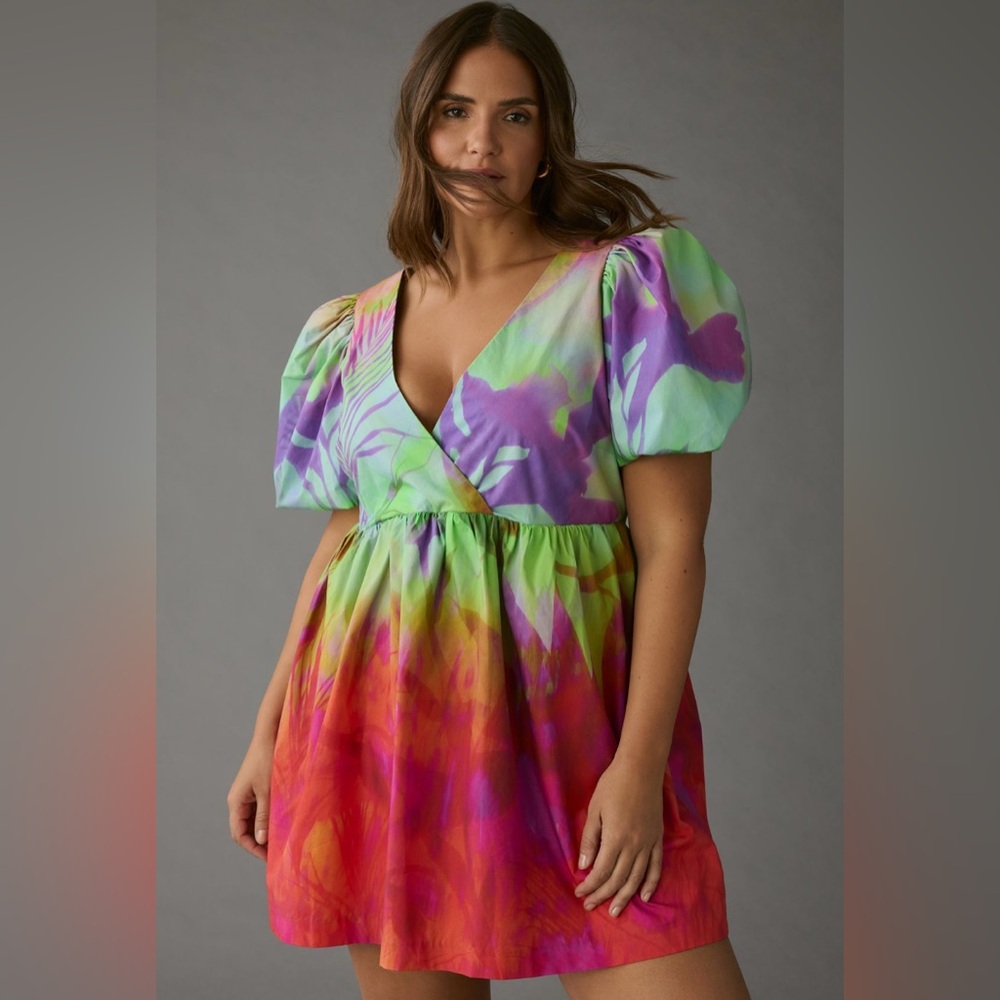 Plenty by Tracy Reese Puff Sleeve Surplus Dress. Size XL. Like New!